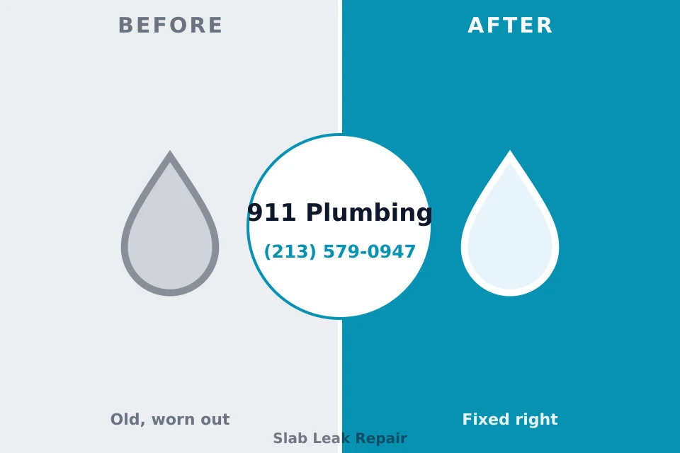 Before and after: plumbing repair McCall, ID